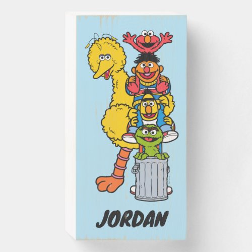 Sesame Street  Add Your Name Wooden Box Sign