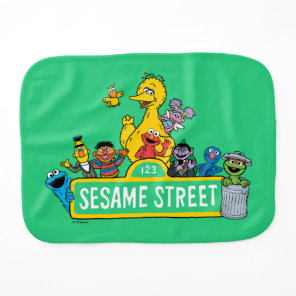 Sesame Street | All Around the Sesame Street Sign Baby Burp Cloth