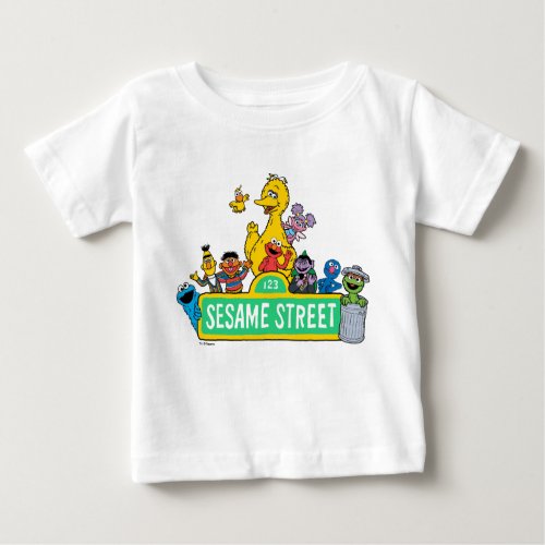 Sesame Street  All Around the Sesame Street Sign Baby T_Shirt
