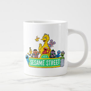 Sesame Street   All Around the Sesame Street Sign Giant Coffee Mug