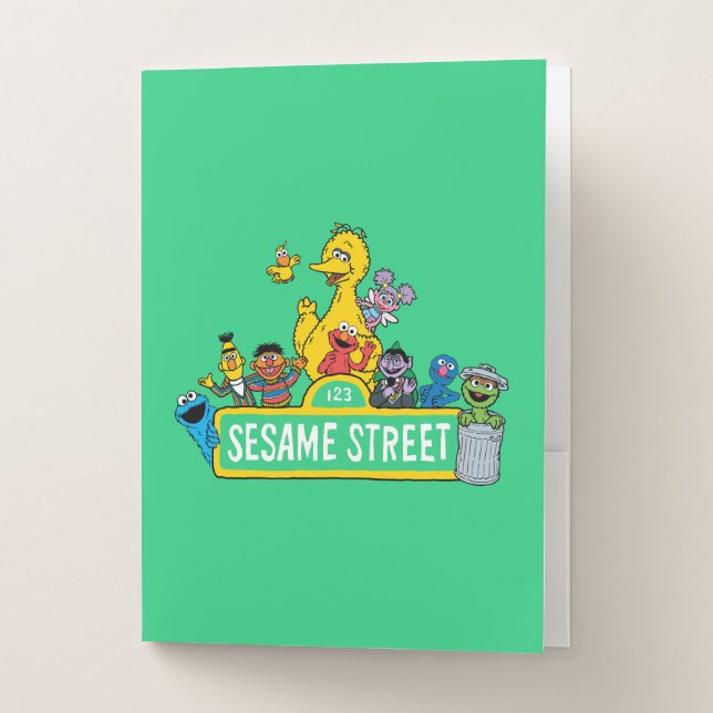 Sesame Street | All Around the Sesame Street Sign Pocket Folder (Front)