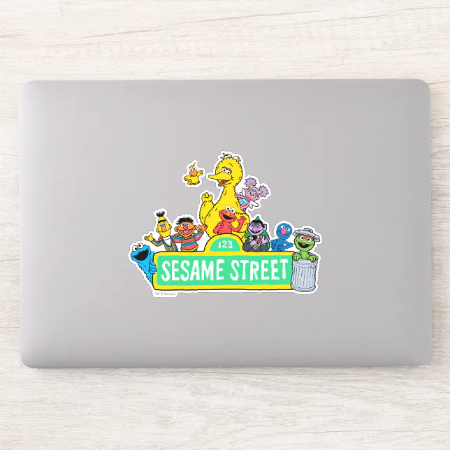 Sesame Street | All Around the Sesame Street Sign Sticker | Zazzle