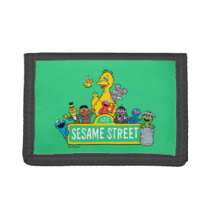 Sesame Street All Around the Sesame Street Sign Tri-fold Wallet
