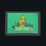 Sesame Street | All Around the Sesame Street Sign Trifold Wallet<br><div class="desc">Check out this cute Sesame Street design featuring Cookie Monster,  Bert,  Ernie,  Big Bird,  Little Bird,  Abby Cadabby,  Elmo,  Count von Count,  Grover and Oscar.</div>