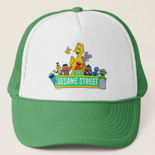 Sesame Street   All Around the Sesame Street Sign Trucker Hat