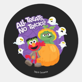 Sesame Street | All Tricks No Treats! Classic Round Sticker