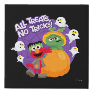 Sesame Street | All Tricks No Treats! Faux Canvas Print