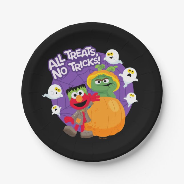 Sesame Street | All Tricks No Treats! Paper Plates (Front)