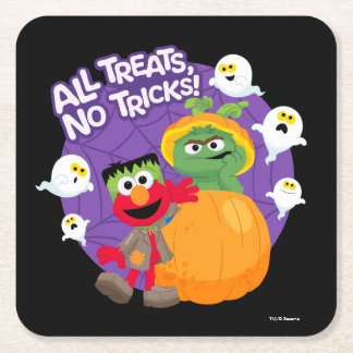 Sesame Street | All Tricks No Treats! Square Paper Coaster
