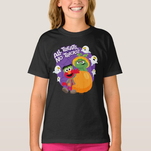Sesame Street | All Tricks No Treats! T-Shirt (Front)