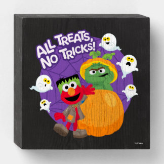 Sesame Street | All Tricks No Treats! Wooden Box Sign