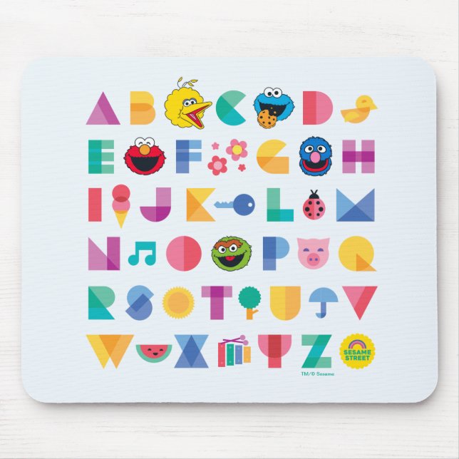 Sesame Street Alphabet Mouse Pad (Front)