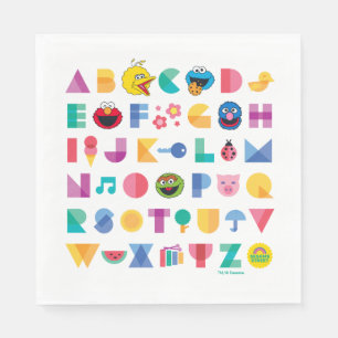 Sesame Street Alphabet Napkins