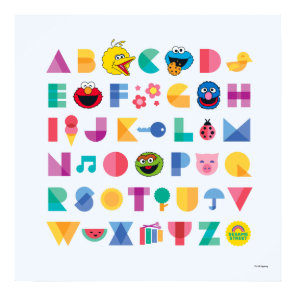 Sesame Street Alphabet Poster
