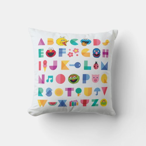 Sesame Street Alphabet Throw Pillow