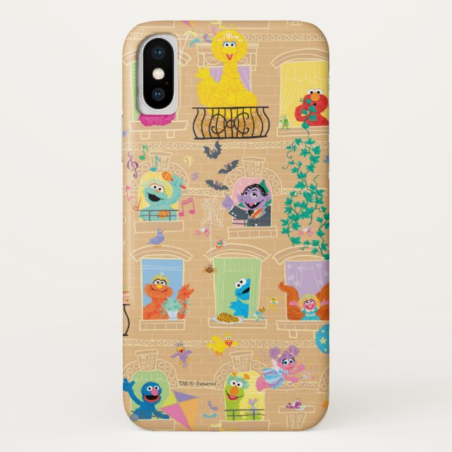 Sesame Street Apartment Windows Pattern Case-Mate iPhone Case (Back)