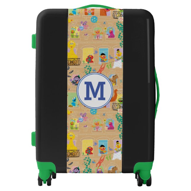 Sesame Street Apartment Windows Pattern Luggage (Front)