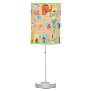 Sesame Street Apartment Windows Pattern Table Lamp