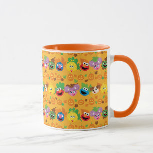 Sesame Street Autumn Leaves Pattern Mug