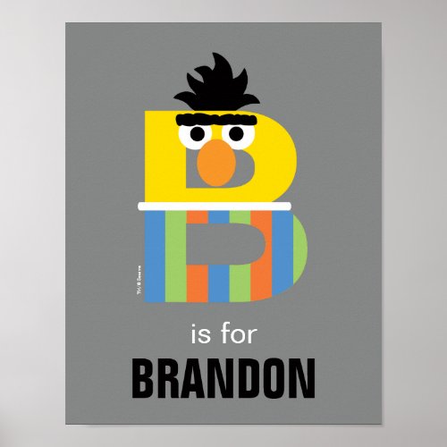 Sesame Street  B is for Bert Poster