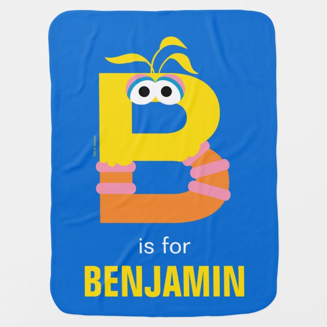 Sesame Street | B is for Big Bird Baby Blanket (Front)