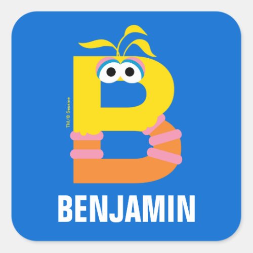 Sesame Street  B is for Big Bird Square Sticker