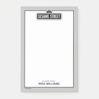 Sesame Street | B&W Logo | Add Your Name