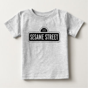 Sesame Street B&W Logo Baby T-Shirt