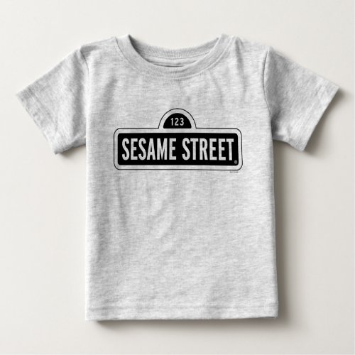 Sesame Street  BW Logo Baby T_Shirt