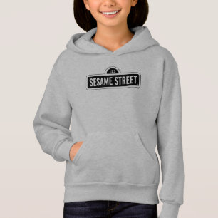 Sesame Street B&W Logo Hoodie