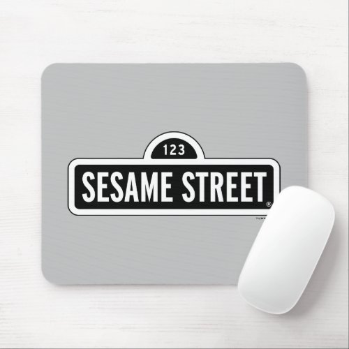 Sesame Street  BW Logo Mouse Pad