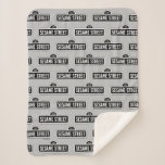 Sesame Street | B&amp;W Logo Sherpa Blanket