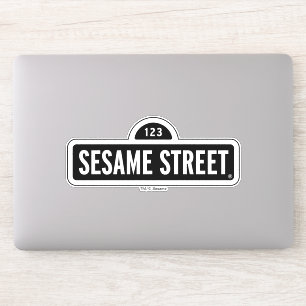 Sesame Street   B&W Logo Sticker