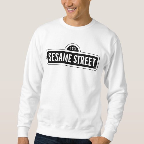 Sesame Street  BW Logo Sweatshirt