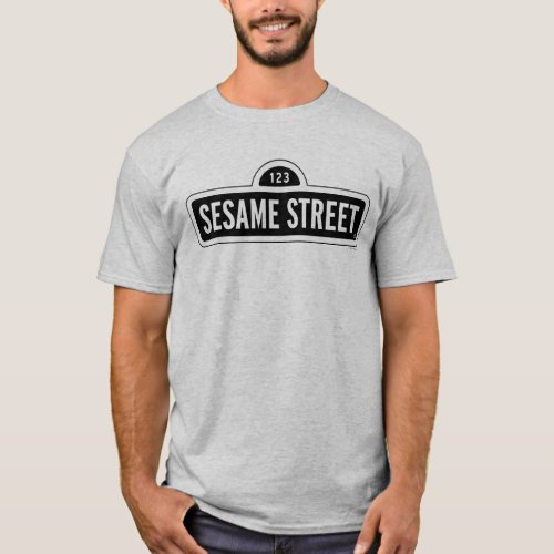 Sesame Street  BW Logo T_Shirt