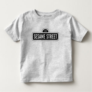 Sesame Street B&W Logo Toddler T-shirt