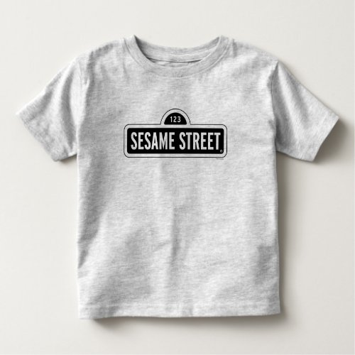 Sesame Street  BW Logo Toddler T_shirt