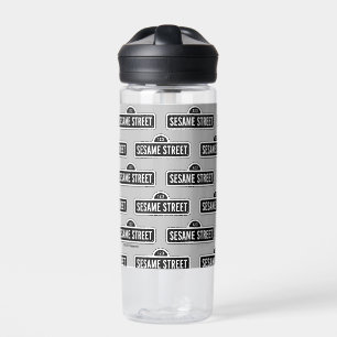 Sesame Street B&W Logo Water Bottle