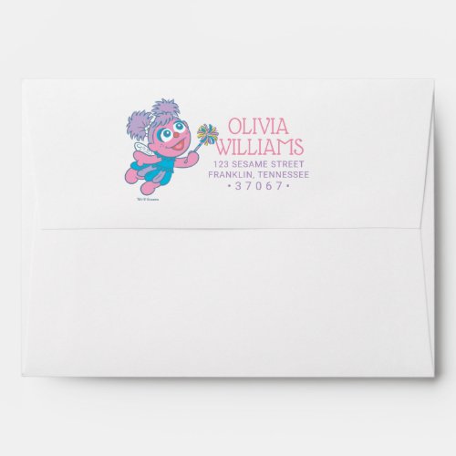 Sesame Street  Baby Birthday _ Abby Cadabby Envelope