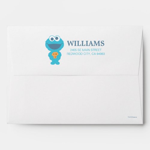 Sesame Street  Baby Cookie Monster Envelope