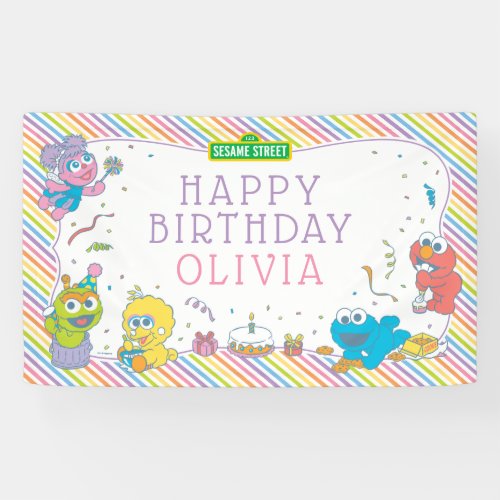 Sesame Street  Babys First Birthday Banner