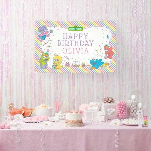 Sesame Street  Babys First Birthday Banner