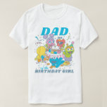 Sesame Street | Baby's First Birthday - Dad T-Shirt<br><div class="desc">Celebrate your little one’s first birthday with this vibrant Sesame Street-themed t-shirt for proud dads. Featuring Elmo, Big Bird, and Cookie Monster surrounded by colorful balloons and the phrase "Baby’s First Birthday Dad, " this playful design is perfect for matching the party theme. A fun and festive way to commemorate...</div>