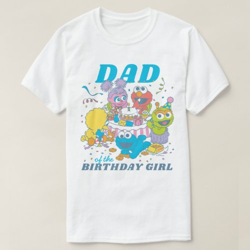 Sesame Street  Babys First Birthday _ Dad T_Shirt