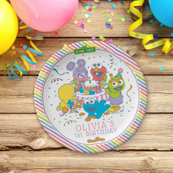 Sesame Street | Baby's First Birthday Paper Plates by SesameStreet at Zazzle
