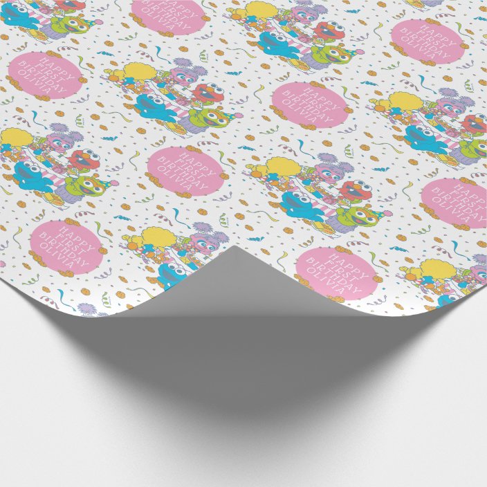 baby 1st birthday wrapping paper