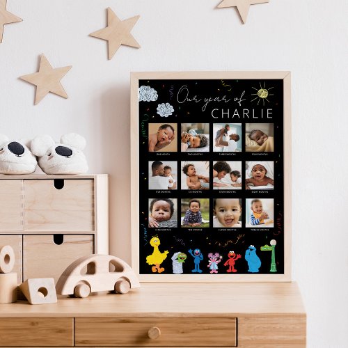 Sesame Street  Babys First Year _ Photo Collage Poster