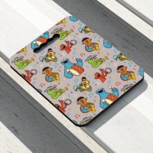 Sesame Street Band Gray Pattern Seat Cushion