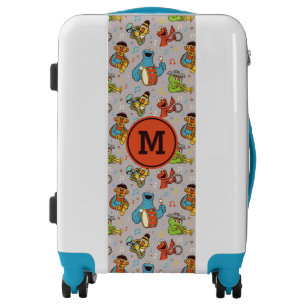 Sesame Street Band Grey Pattern Luggage