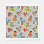 Sesame Street Band Grey Pattern Napkins